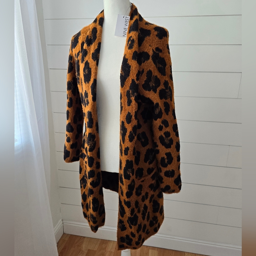 Nwt Nine West Cheetah Print Sweater Size xl